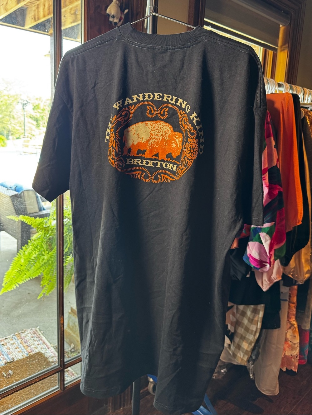 NWOT Brixton Coba Graphic T Shirt "The Wandering Kind" Black Size XXL